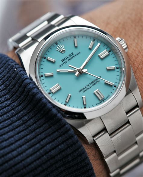 rolex tiffany blue 36mm.